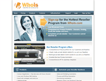 Tablet Screenshot of partners.whois.com